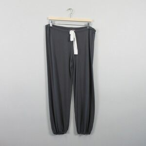 Eberjey Women's Gray Lounge Pants Tencel Modal Pajamas Drawstring Size L Sleep